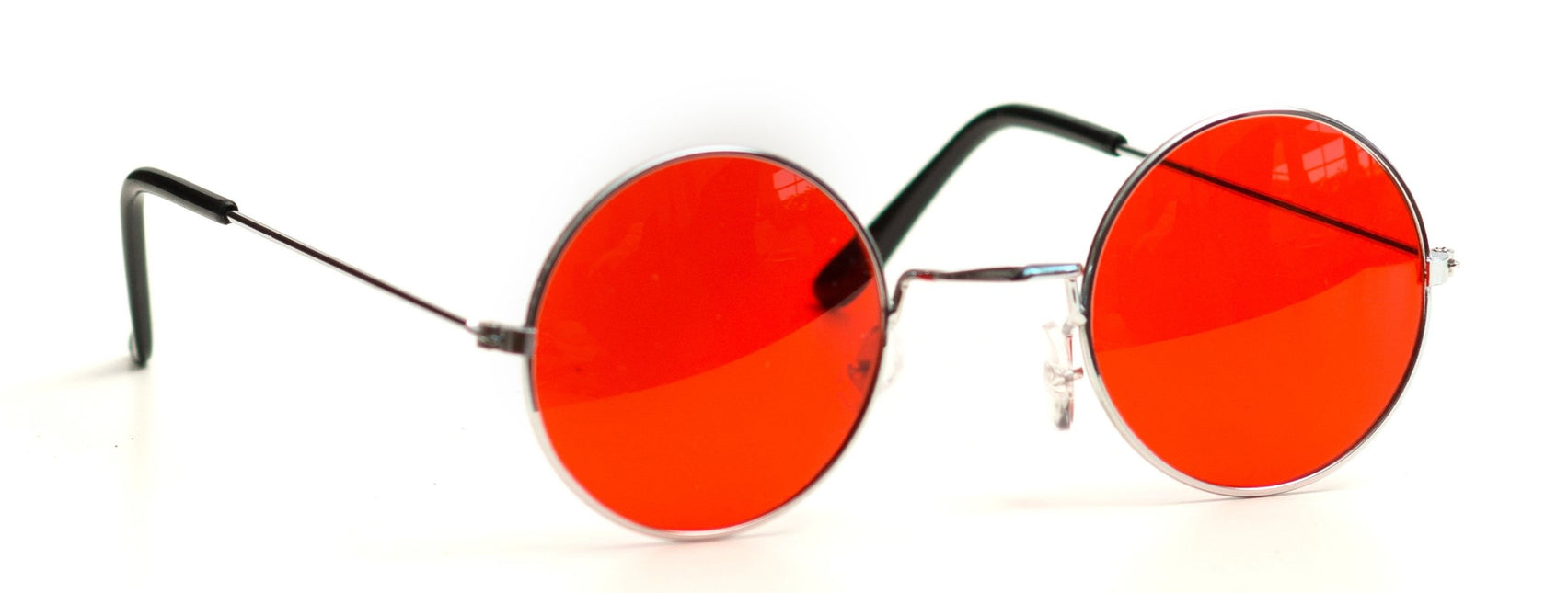 Czerwone okulary hipisowskie