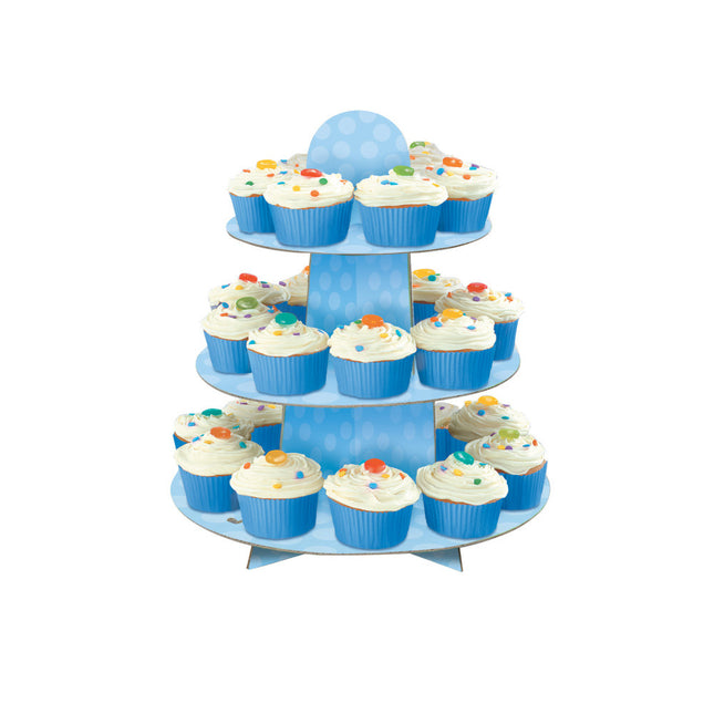 Babeczka Etagere Dots Blue 34cm