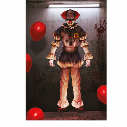 Halloweenowa lalka klaun 1,8 m