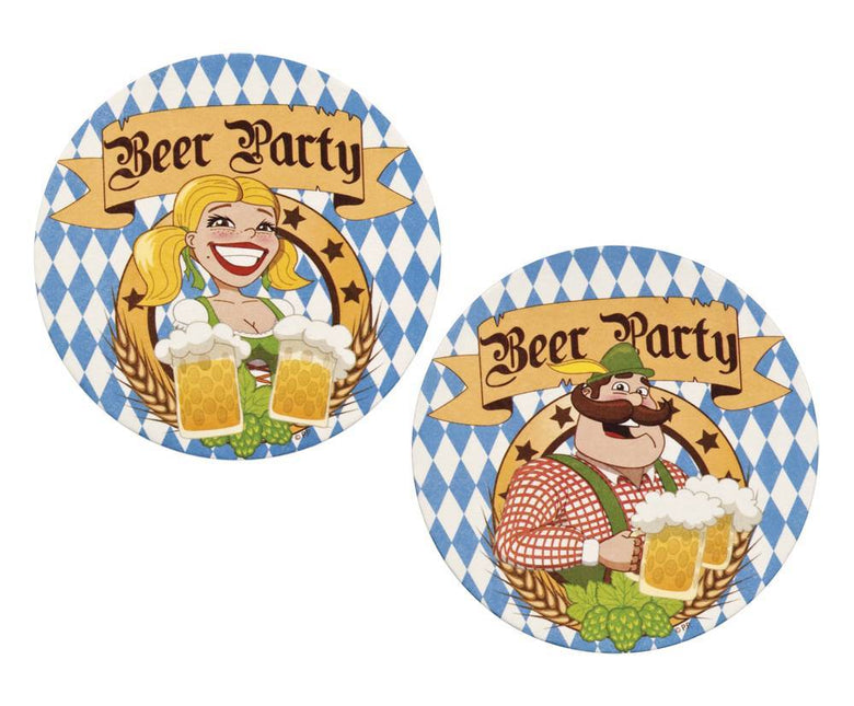 Maty do piwa Oktoberfest 10cm 10szt