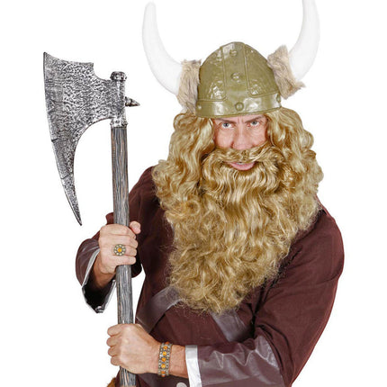Blond sztuczna długa broda