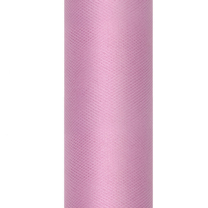 Różowy pastelowy tiul w rolce 30cm 9m