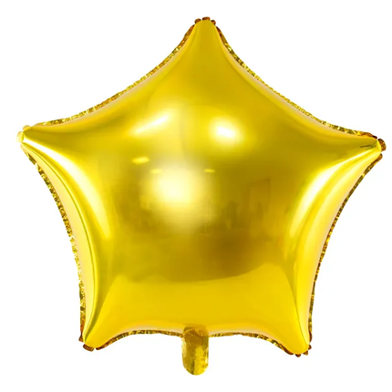 Balon helowy gwiazda złoty pusty 70 cm