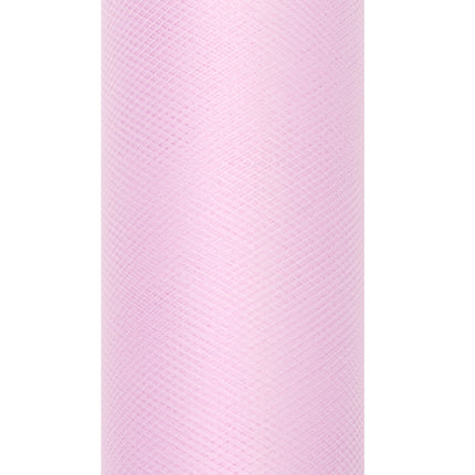 Jasnoróżowa rolka tiulu Pastel 30cm 9m