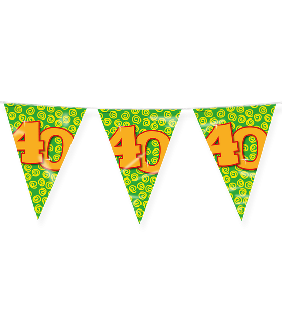 Flagline 40 Years Coloured 10m