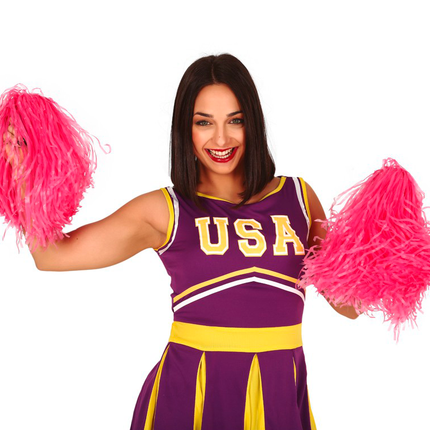Pom-Pom różowy 80cm 2szt