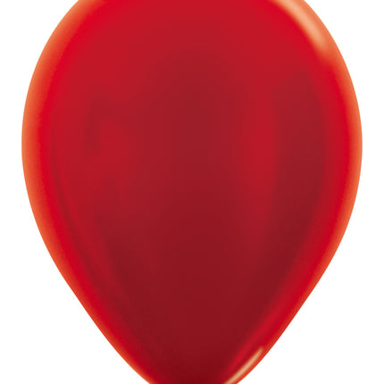 Balony Metallic Red 30cm 50szt