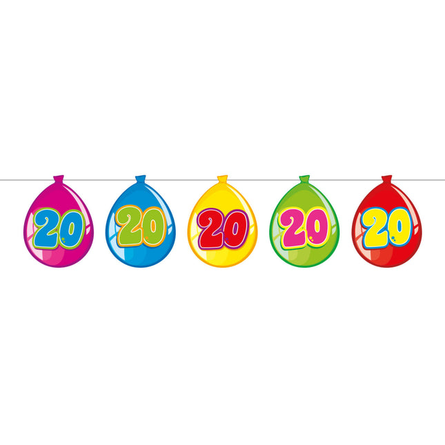 Girlandy 20 lat Balony 10 m