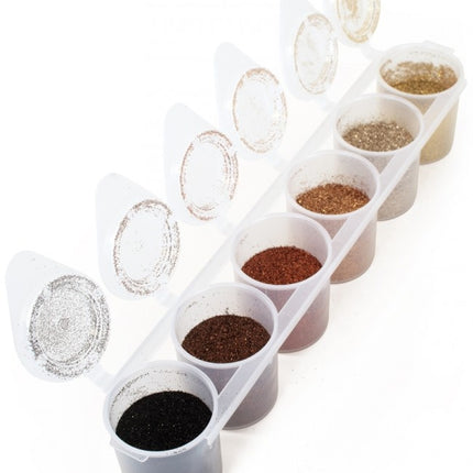 Kolorowy brokat Steampunk Fine 6szt