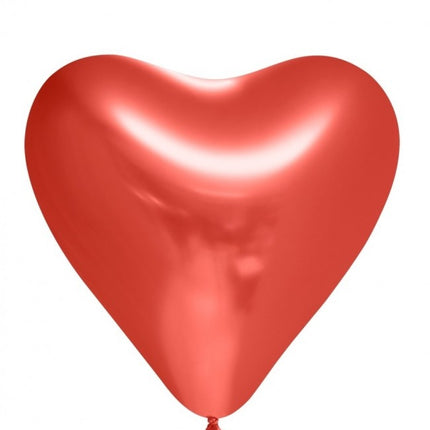 Balony serca czerwone 30cm 6szt