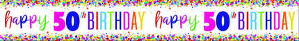 Baner urodzinowy 50 lat 2,74 m