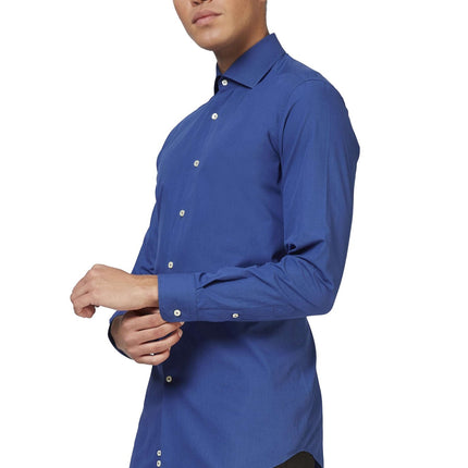 Granatowa koszula męska <tc>OppoSuits</tc>