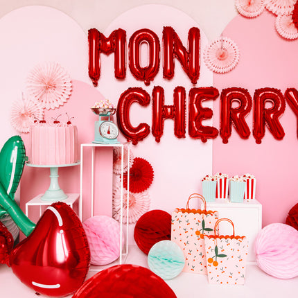 Balon foliowy litera B czerwony pusty 35cm