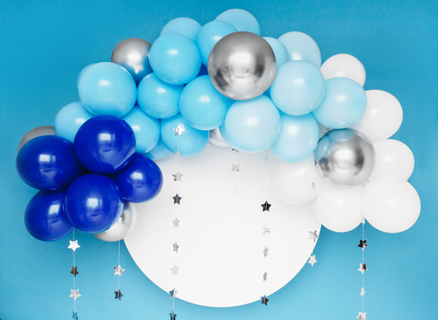 Łuk balonowy zestaw domowy niebieski 2m