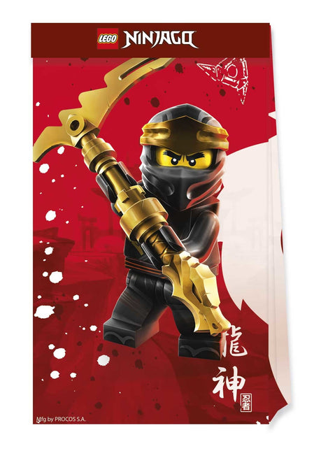 Lego Ninjago Torebki do dzielenia się papierowe 4 szt.