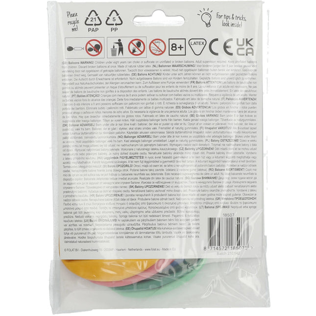 Balony 7 lat kolorowe 33cm 6szt