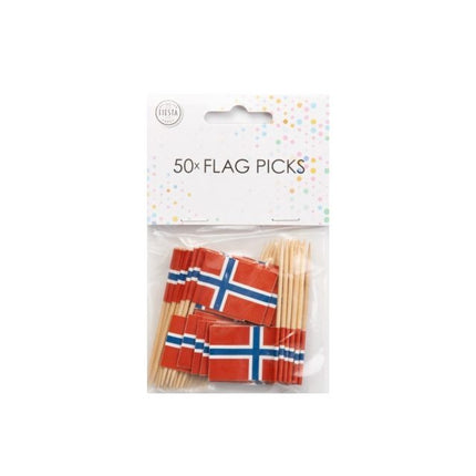 Patyczki koktajlowe Norwegia 8cm 50szt