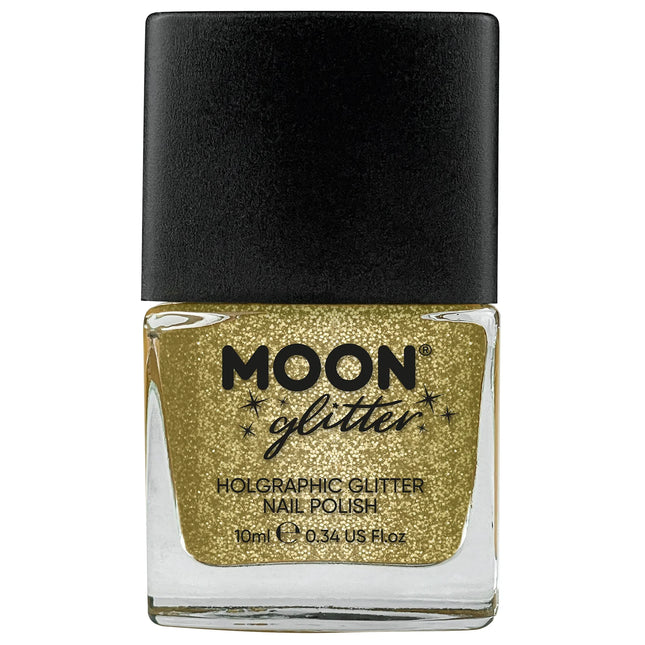 Holograficzny lakier do paznokci Moon Glitter Gold 14ml