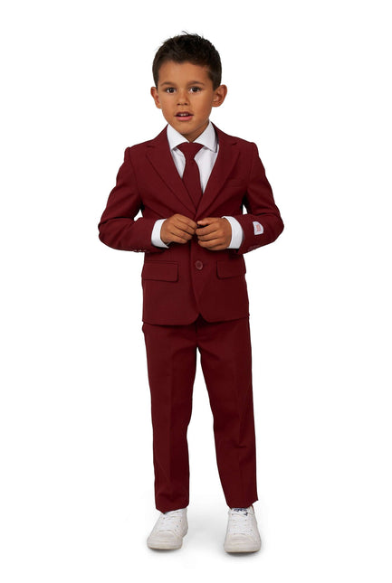 Bordowo-czerwony garnitur chłopca <tc>OppoSuits</tc>