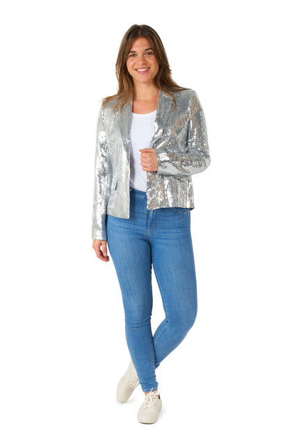 Paillet Silver Blazer Ladies <tc>Suitmeister</tc>