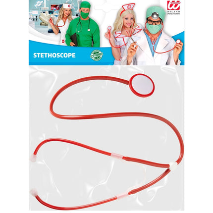 Czerwony stetoskop