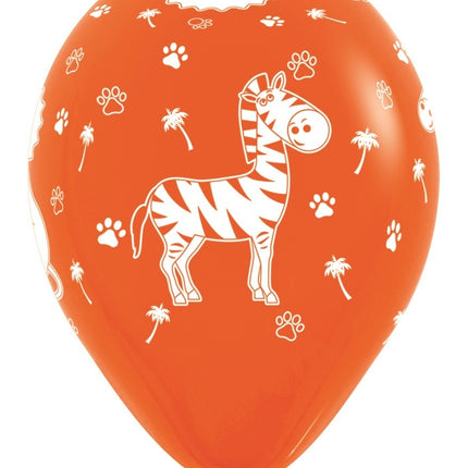 Balony Jungle Animals Mix 30cm 25szt