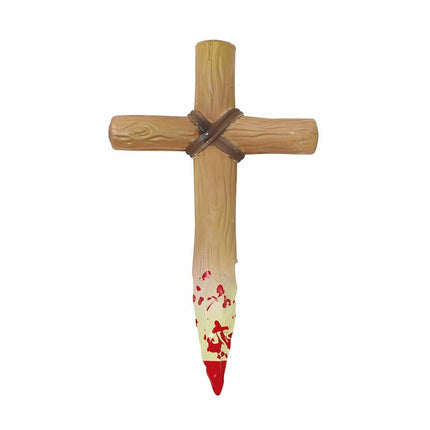 Krzyż Halloween Blood 30 cm