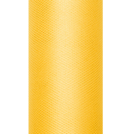 Rolka żółtego tiulu 15cm 9m