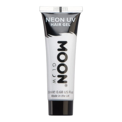 Moon Glow Neon UV żel do włosów biały 20ml