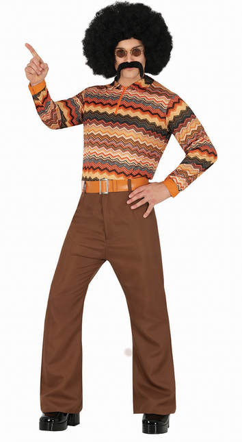 Męski kolorowy kostium Disco 70S
