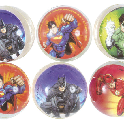 Piłka do odbijania Justice League 3cm 6szt.