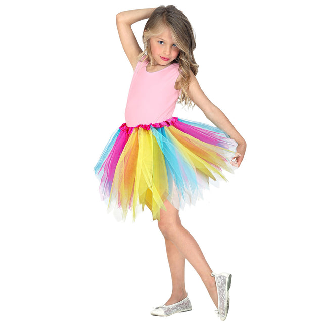 Kolorowa Tutu Dziewczynka 40cm