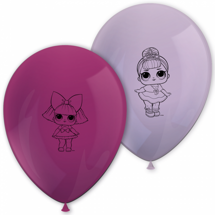 Balony niespodzianki LOL 28cm 8szt