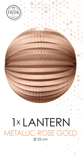 Lampion Rose Gold Metallic 25 cm