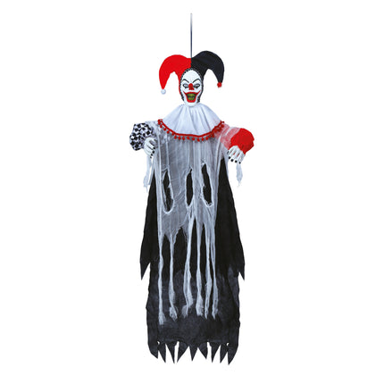 Wisząca dekoracja na Halloween Klaun 1,2 m