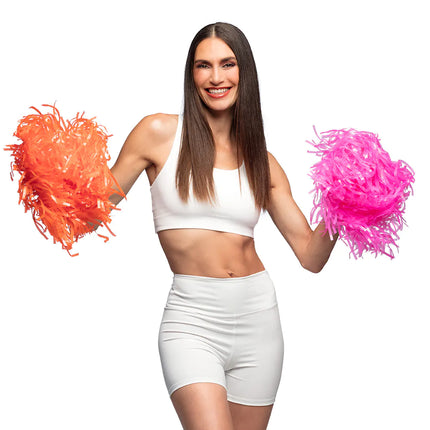 Różowy pompon 34 cm