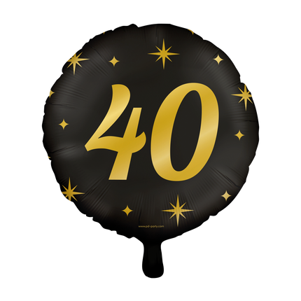 Balon helowy 40 lat pusty 30 cm