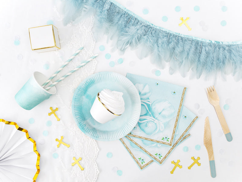 Confetti Rounds Light Blue