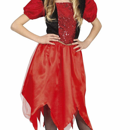Kostium diabła na Halloween dla dziewczynki