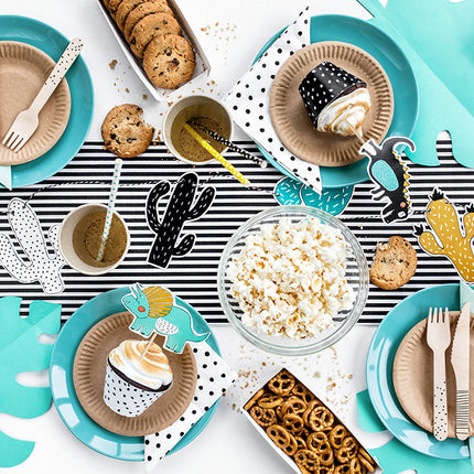 Topper na tort Dinozaury 20cm 5szt