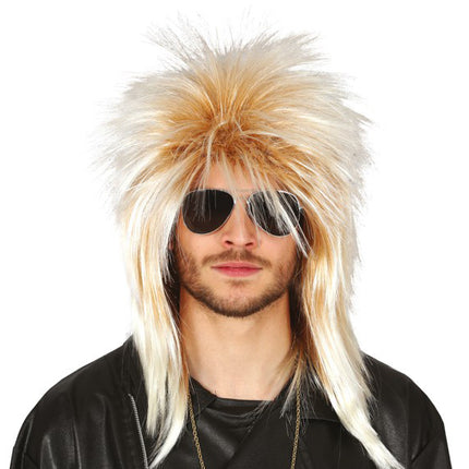 Peruka rockowa blond