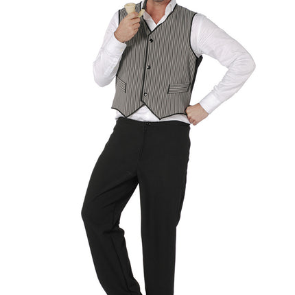 Męska kamizelka w paski w paski