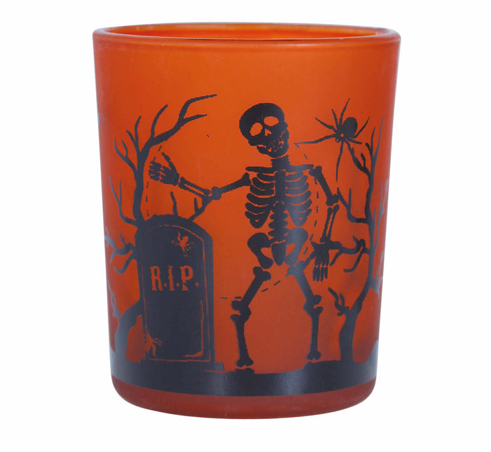 Pomarańczowe kubki na Halloween Wesołego Halloween