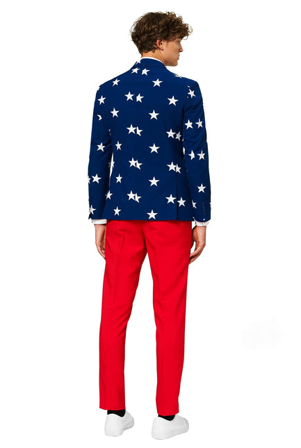 USA Stars Stripes Suit Men <tc>OppoSuits</tc>