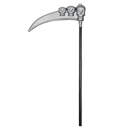 Halloweenowe czaszki z kosą 103 cm