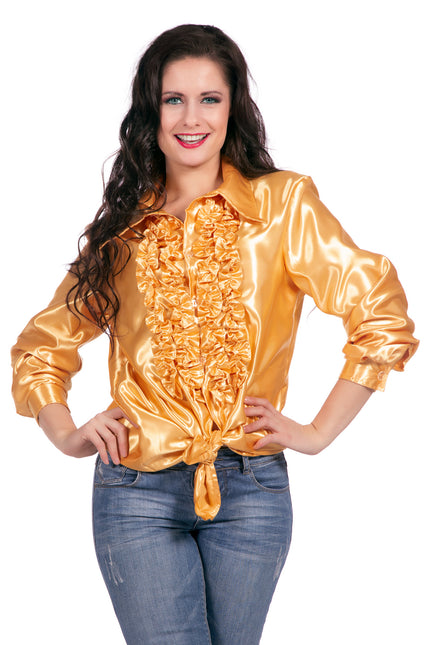 Bluzka Disco Ruffles Gold