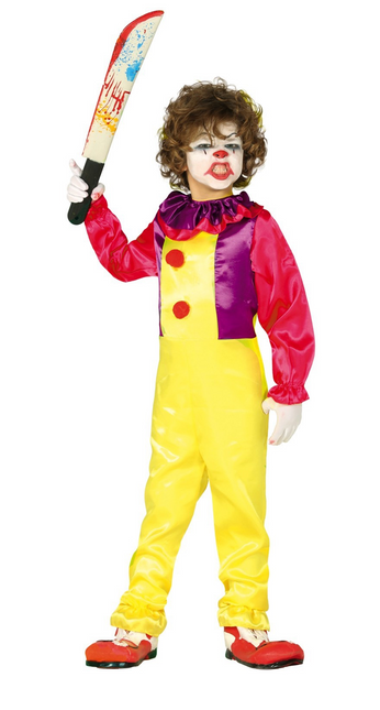 Halloweenowy kostium klauna dla dziecka