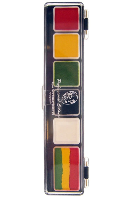Paleta kolorów PXP 5 X 3 i 1 X 6gr Rasta Colours Palette z pędzelkiem w Rozmiarze 25 regularnych kolorów i 1 Splitcake.