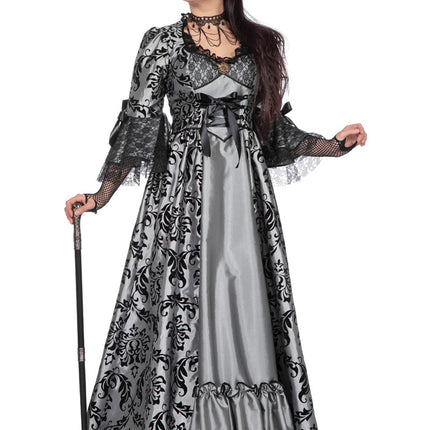 Marquise Dress Grey Black Ladies