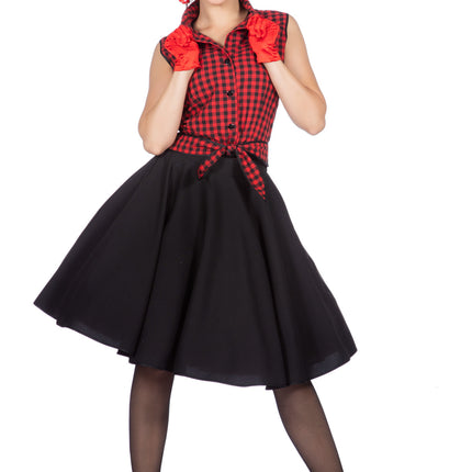 Rock N Roll 50S Dress Black Red Ladies